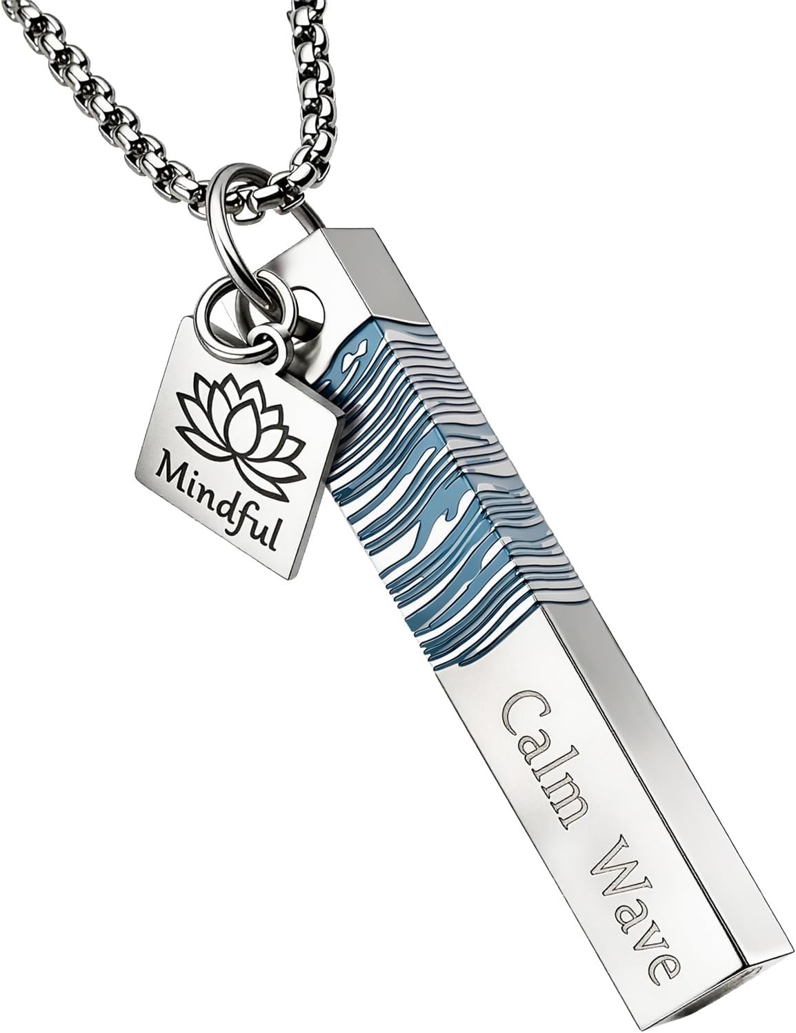 Mindfulness Breathing Necklace 4-7-8 Anxiety Relief Tool