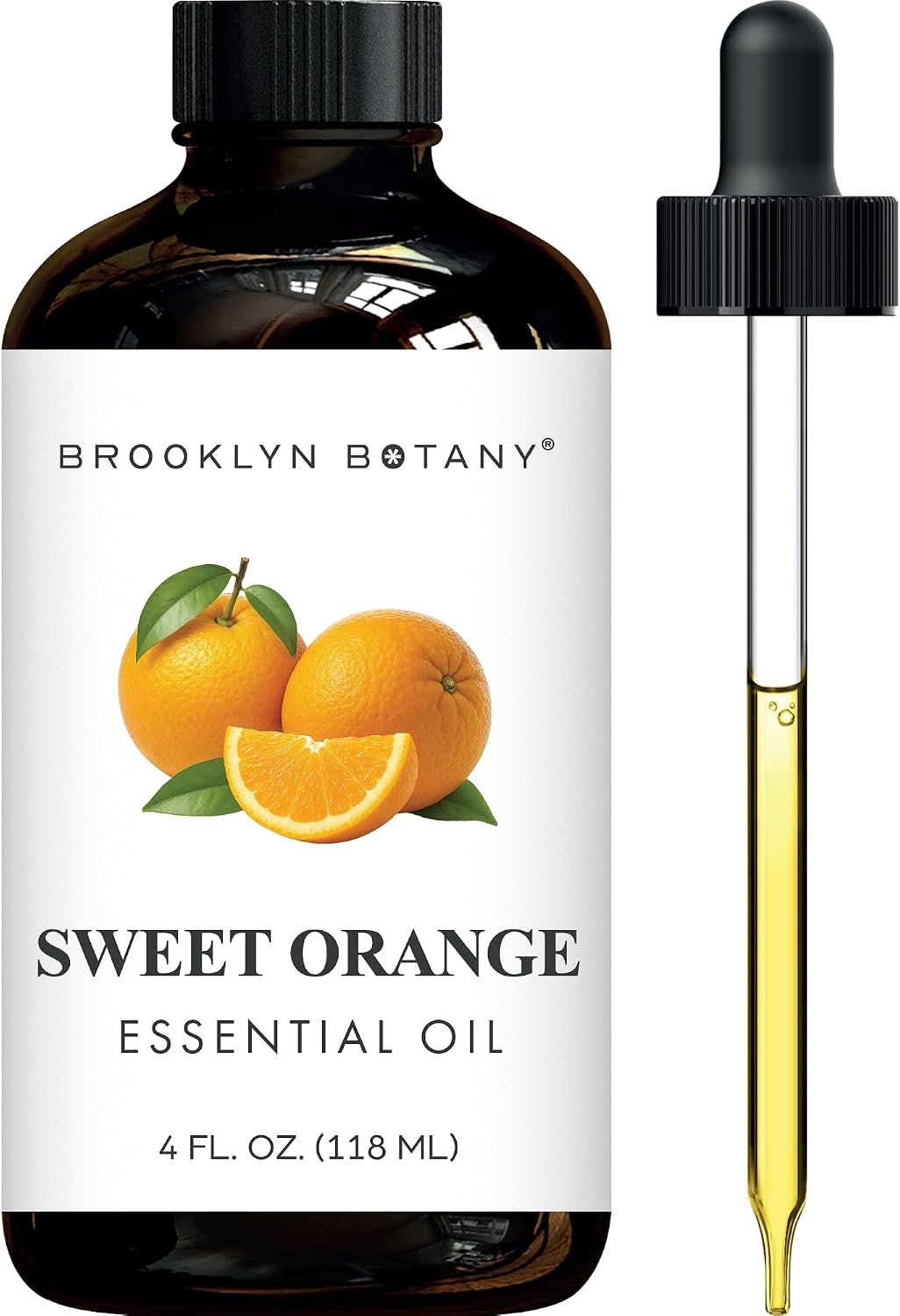 Brooklyn Botany Sweet Orange Essential Oil – Huge 4 Fl Oz