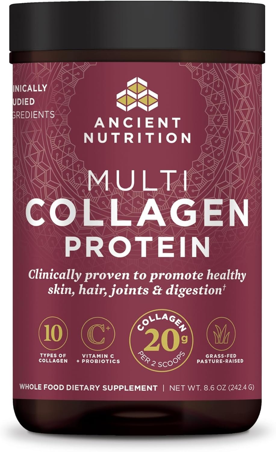Ancient Nutrition Multi Collagen Protein, Hydrolyzed Peptides, Unflavored