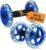 Kisangel 2-Pack Ab Roller Wheel, Dual Abdominal Exercise Equipment for Core Workout, Stable Fitness Training Device with Non-Slip Grip Handles for Home Gym, Blue