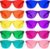 Color Therapy Glasses 10 Pack for Chakra Healing, Chromotherapy, and Mood
