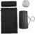 Acupressure Mat and Pillow Set for Back/Neck Pain Relief and Muscle Relaxation (Black/Black)