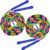 Coolrunner 16 FT Long Jump Rope(2 PACK), Double Dutch Jump Ropes, Soft Beaded Skipping for Kids Adults, Plastic Segmented Long Enough for 4-5 Jumpers