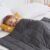 Weighted Blanket (7lbs, 40″x 60″, Grey) Heavy Blanket for 60-80lbs, Weighted Blanket for Cooling & Heating with Premium Glass Beads, Thick Blanket All-Season