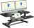 FLEXISPOT 36″ Electric Standing Desk Converter, Motorized Sit to Stand Desk Riser, Height Adjustable Desktop Dual Monitor Workstation with Large Keyboard Tray, Black
