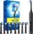 Rotating Electric Toothbrush for Adults, 8 Heads 2 Types, 4 Modes, Black
