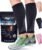 Calf Compression Sleeves for Men and Women – (1 Pair) Footless Compression Socks Support for Varicose Veins, Nursing, Pregnancy, Running – PhysFlex Leg Sleeve Brace for Shin Splints, Pain Relief and Reduces Swelling (Black, Medium)