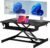 FDW Standing Desk Converter 32 inches Adjustable Height Stand Up Desk Computer Desk Workstation Steel Home Office Ergonomic Computer with Keyboard,Black