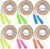 6 Pack Jump Rope for Kids, Adjustable Length Nylon Skipping Ropes for Kids