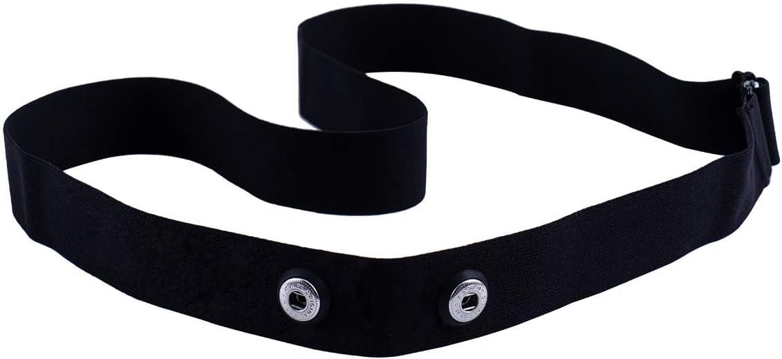 Heart Rate Monitor Chest Strap Compatible with Polar H10 H9 H7 H1 Wahoo Tickr Garmin HRM COOSPO,Black M-XXL