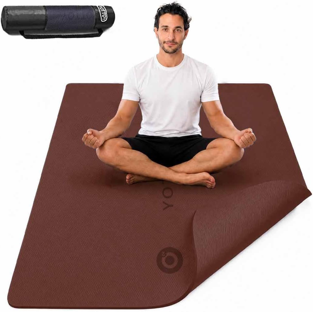 YOTTOY 75”x40” Large Yoga Mat, Extra Thick Exercise Mat for Home Gym
