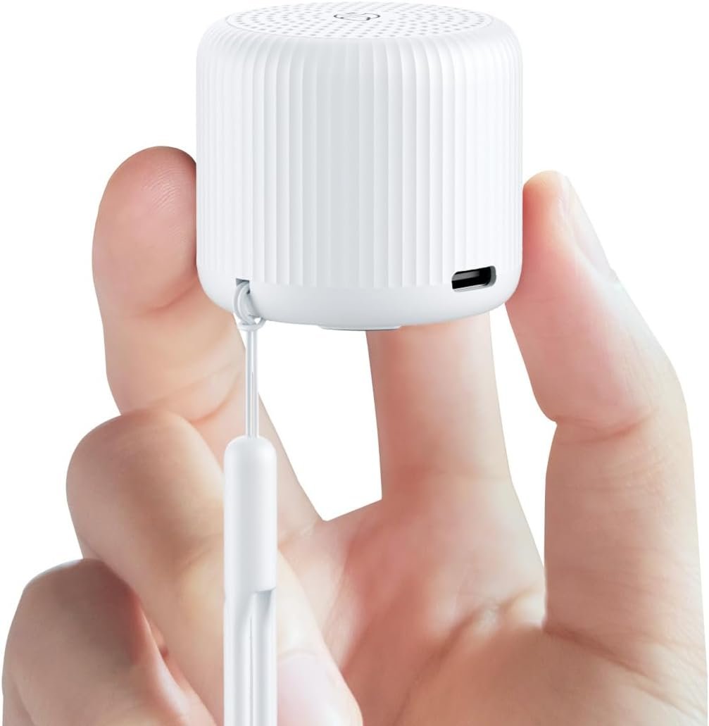 Portable Sound Machine for Baby Adults,LEICEX Travel Sound Machine,15 Non-Looping Sound Timer and Memory Play, Mini White Noise Machine for Sleeping Office Privacy Travel Gift
