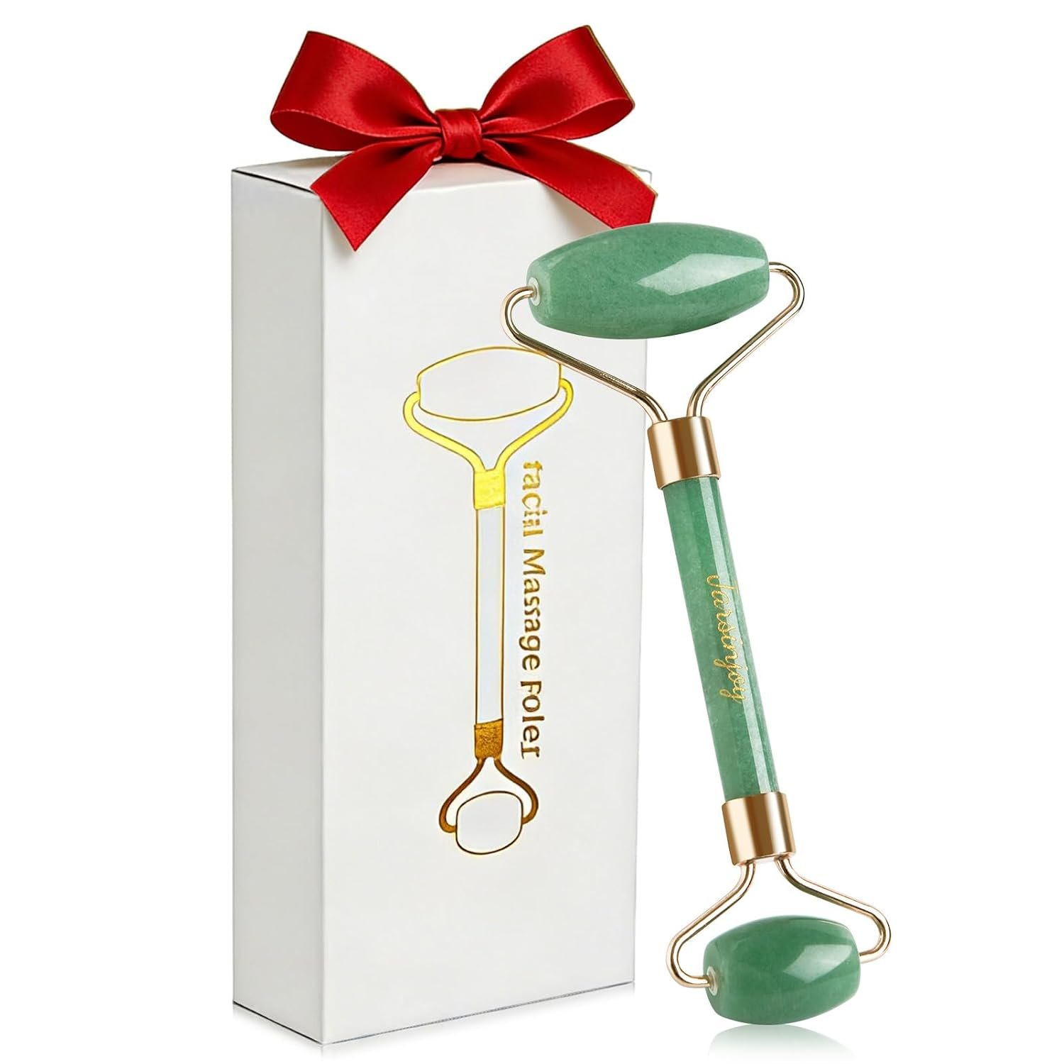 Squeak-Free Face Roller Green Aventurine