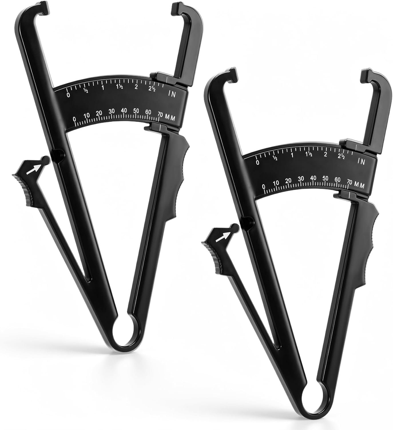 2 Pcs Skinfold Calipers, Body Fat Calipers for Fitness