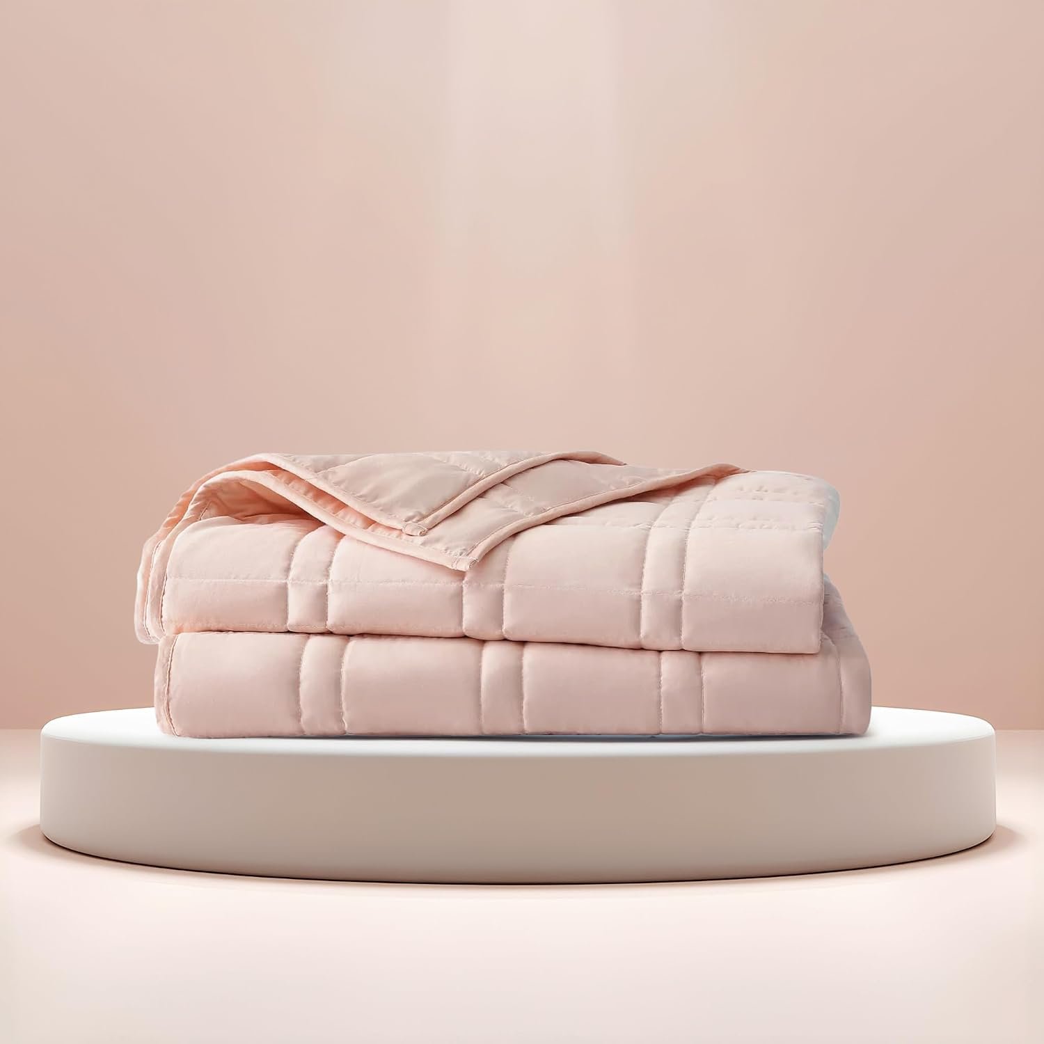 Baloo Weighted Blanket 9lb Mini Size (Petal Pink, 40″x60″)