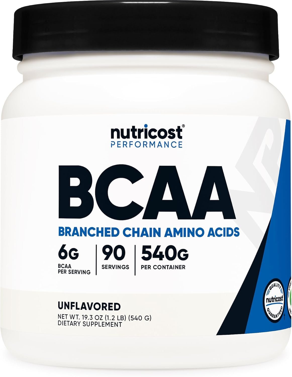 Nutricost BCAA Powder 2:1:1 (90 Servings, No Flavor Added) – Branched Chain Amino Acids