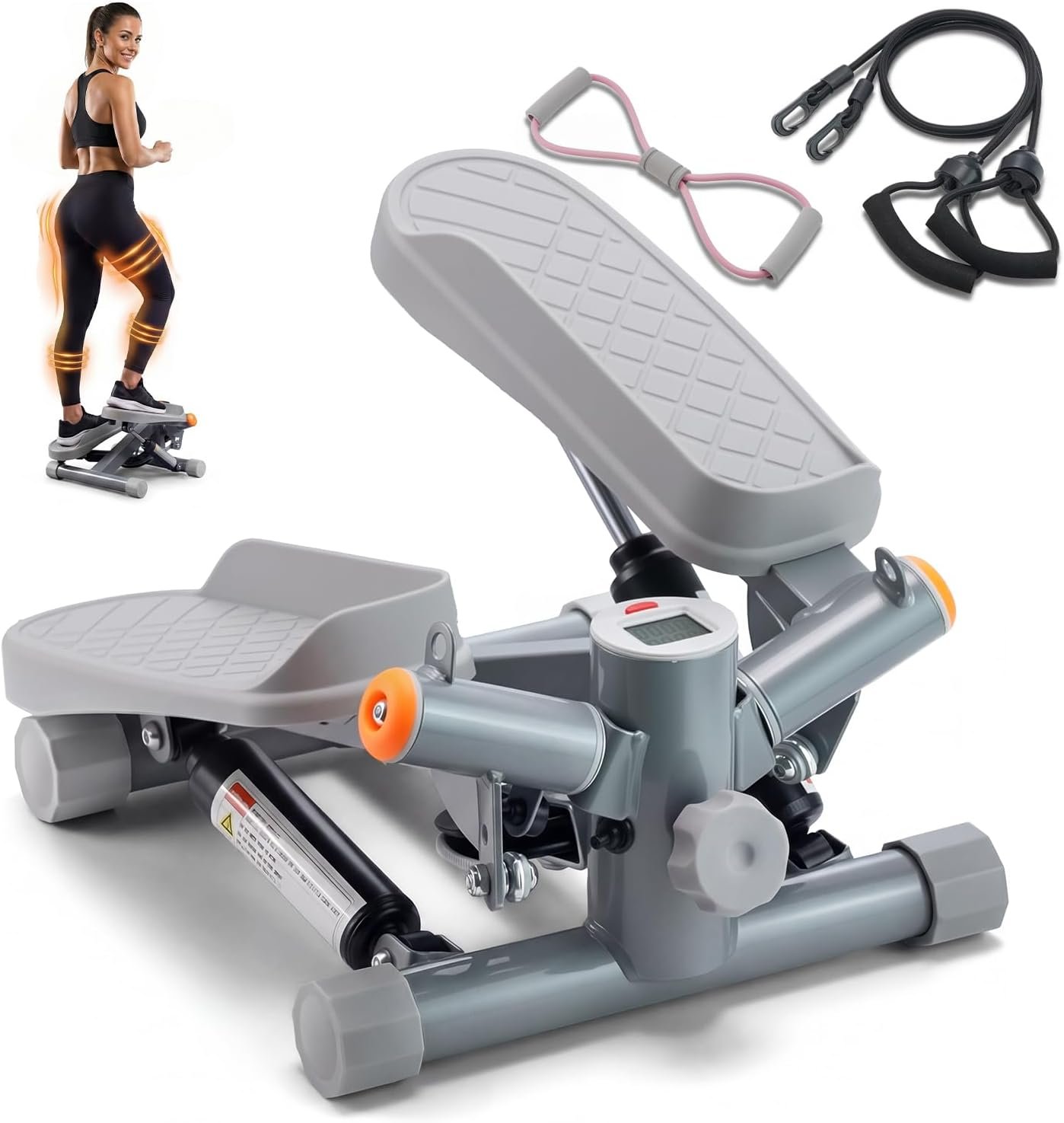YYJO Twist Mini Stepper with Resistance Bands