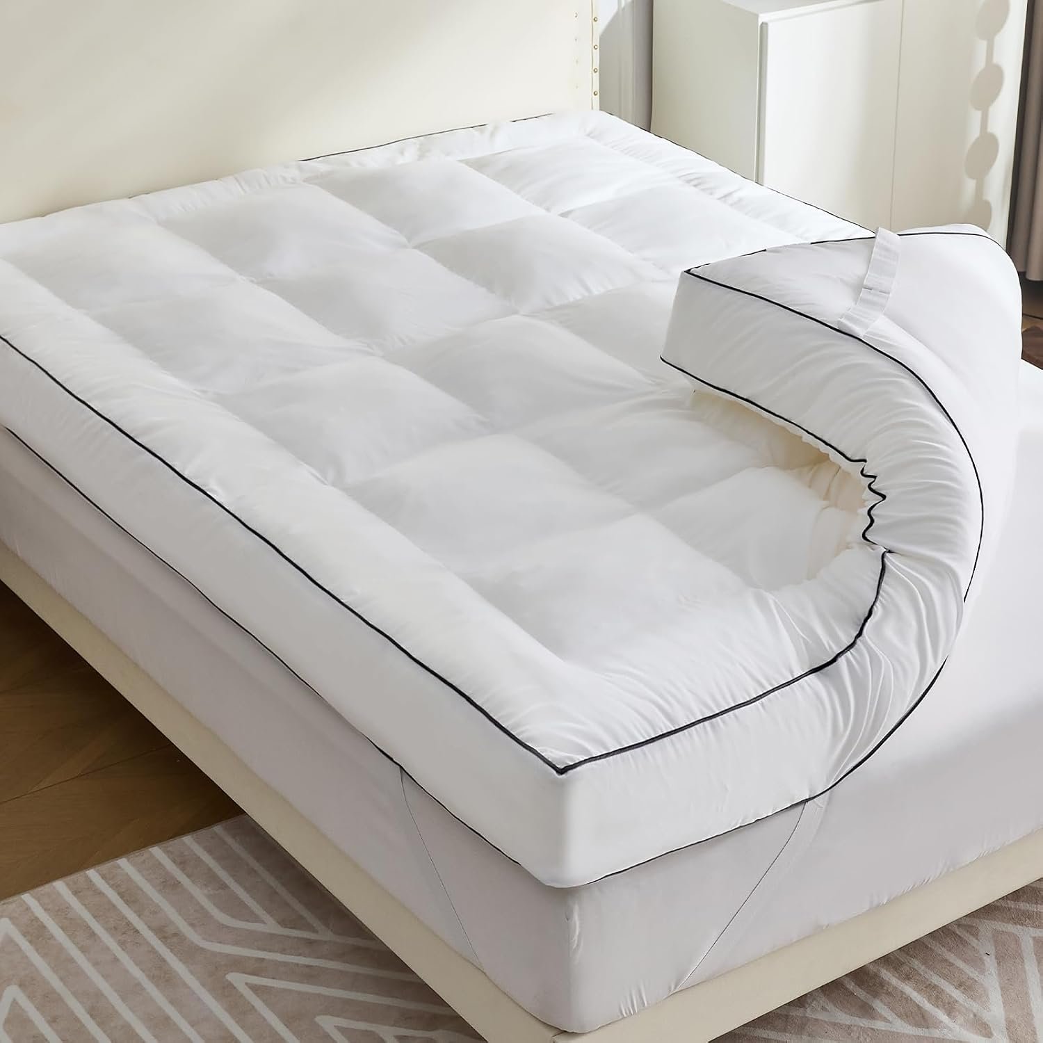 4 Inch Memory Foam Mattress Topper Queen for Back Pain Relief