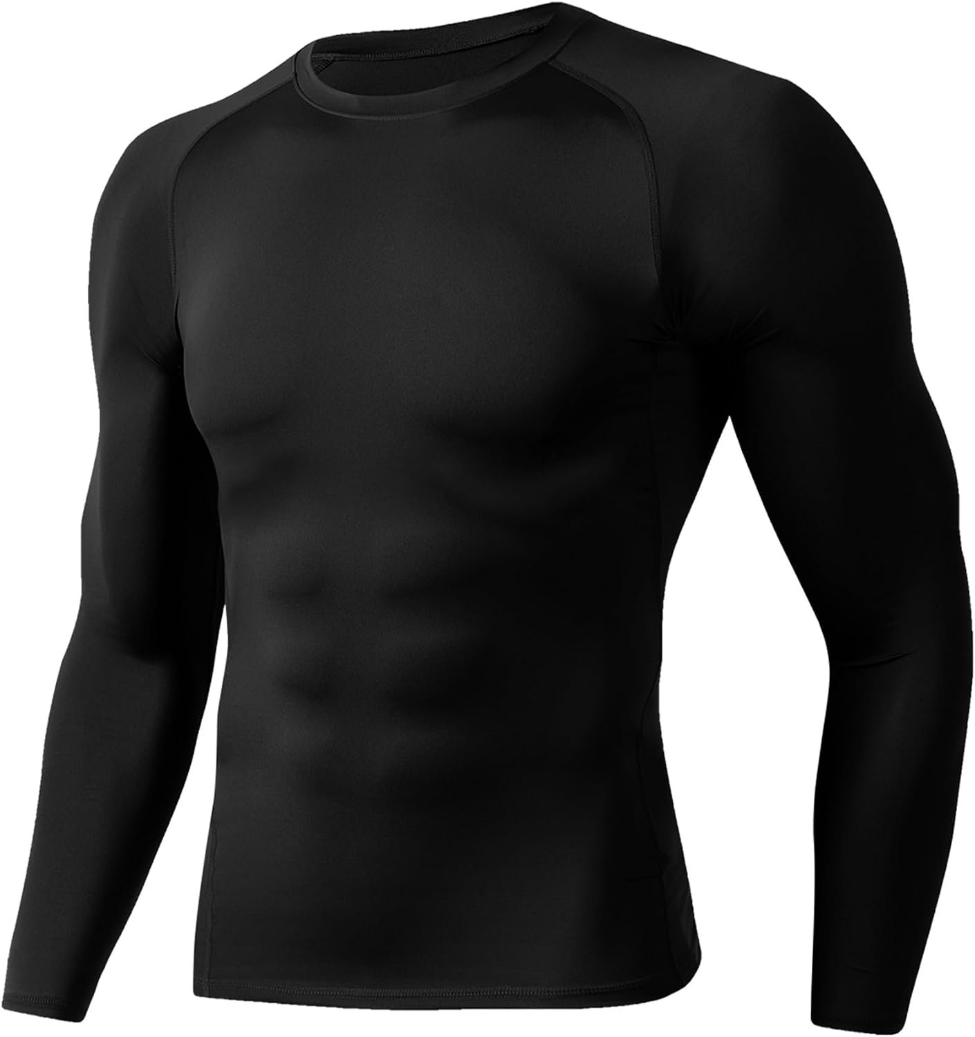 Compression Shirts for Men – Long Sleeve Black Workout Base Layer Athletic Gym Tops Quick Dry Running Undershirts