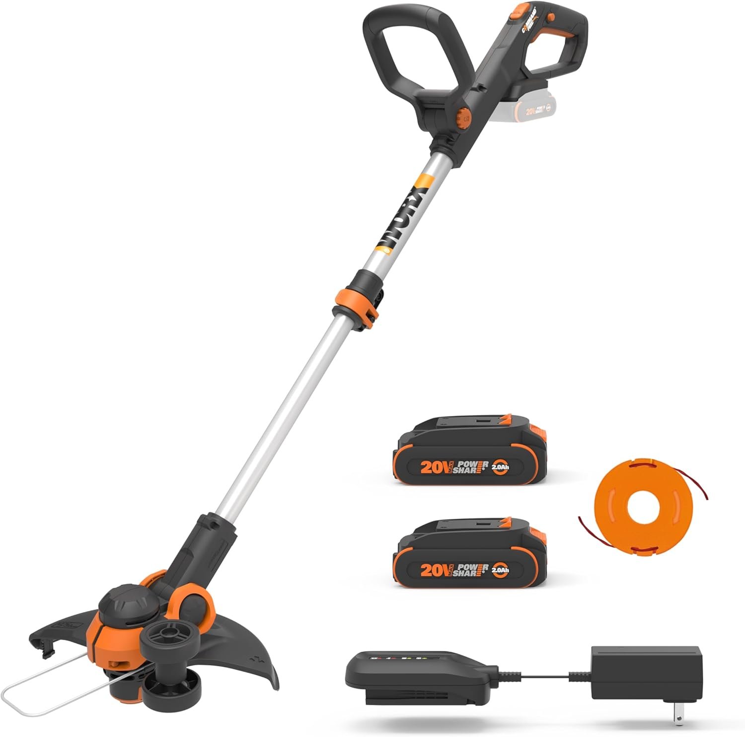 WORX 20V 12″ 2-in-1 Cordless String Trimmer & Electric Lawn Edger, WG163