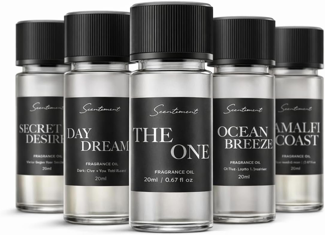 Scentiment Luxury Hotel Scents – 5 Diffuser Oil Set – 5 x 0.68 fl oz(20 mL)