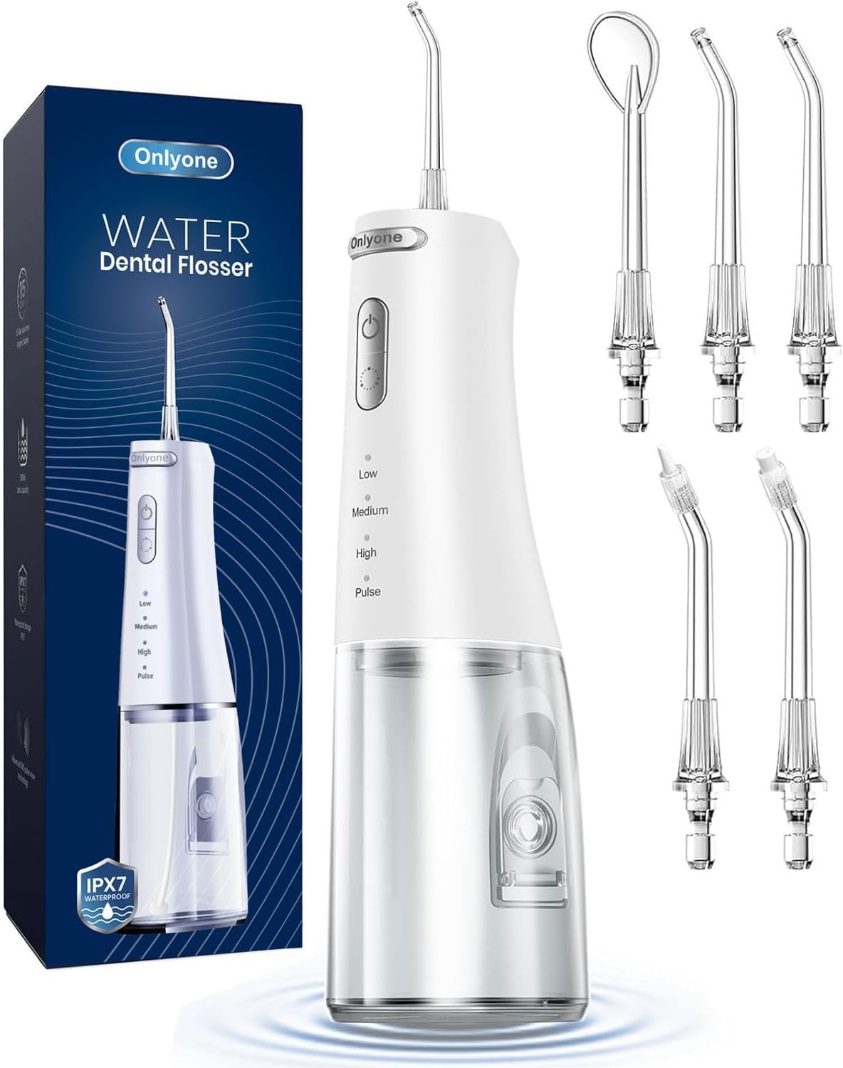 Onlyone Water Flosser with Adjustable Water Pressure for Daily Oral Care