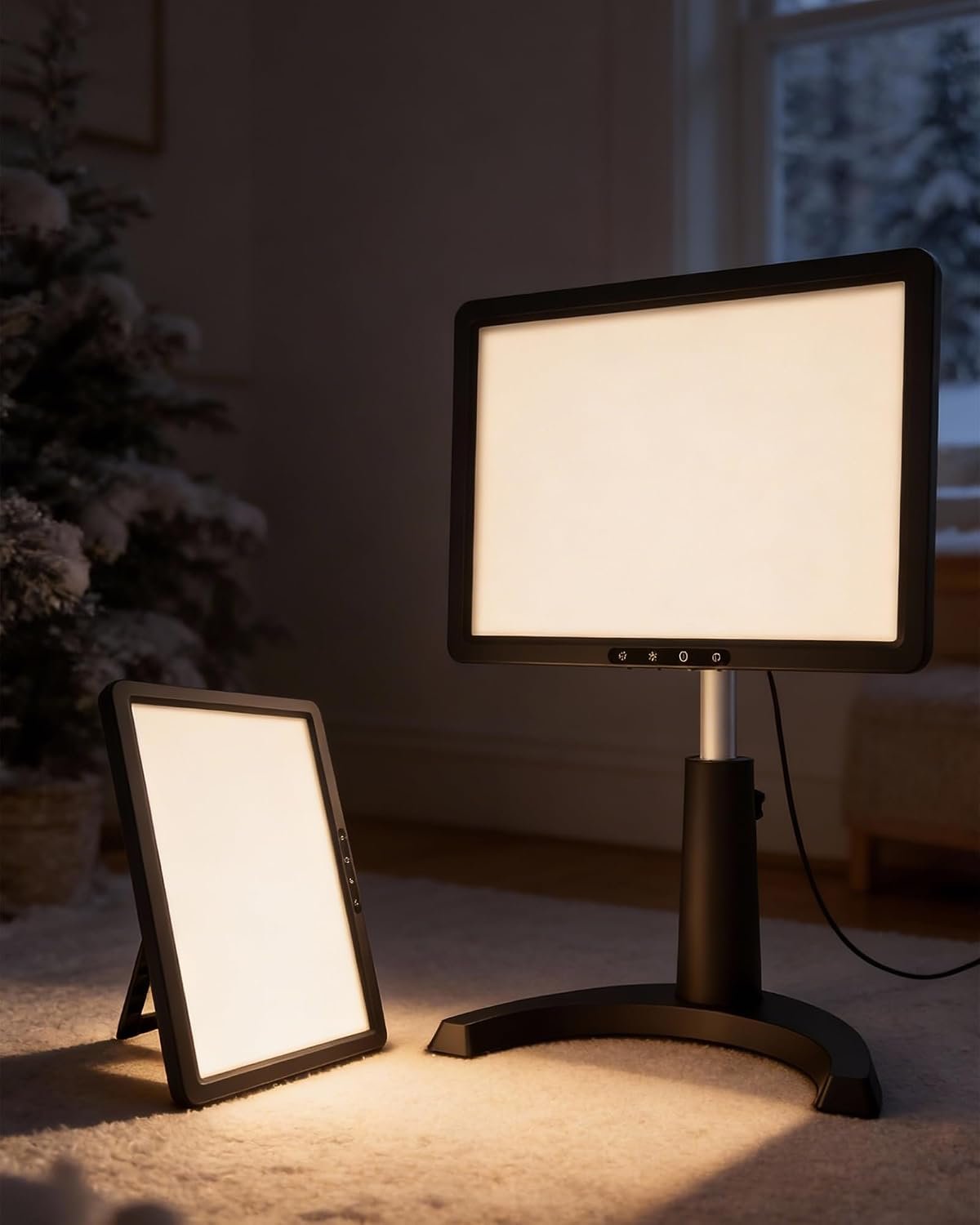 Light Therapy Lamp, 12000 Lux Full Spectrum Light LED Sunlight Lamp