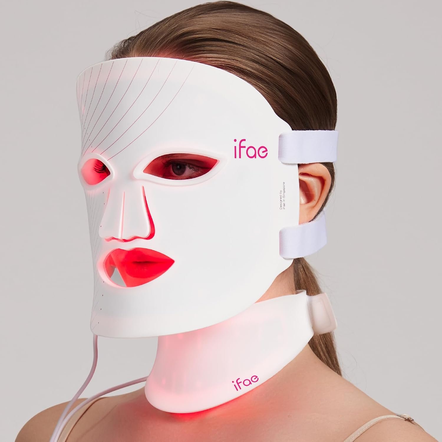 IFAE Red Light Therapy Mask for Face and Neck with 396 LEDs