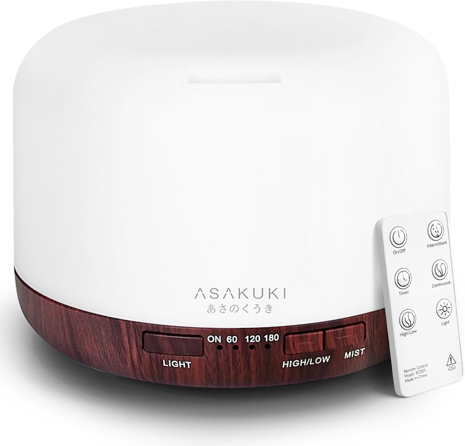 ASAKUKI Essential Oil Diffuser for Home, 500ML Aromatherapy Humidifier