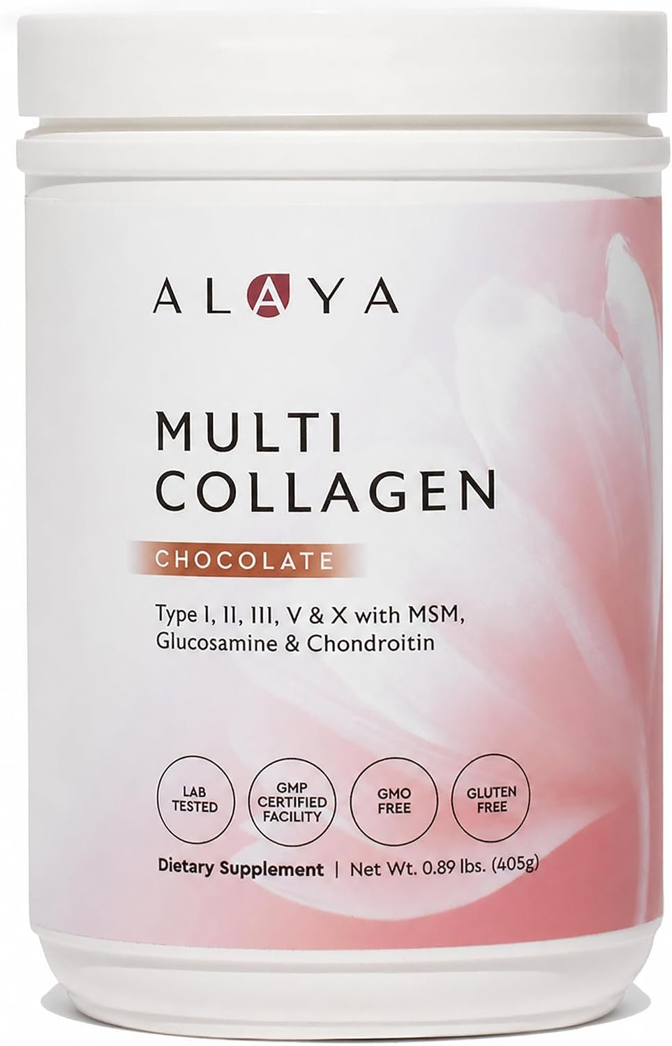 Alaya Multi Collagen Powder (Chocolate) 5 Types, MSM, 35 Servings