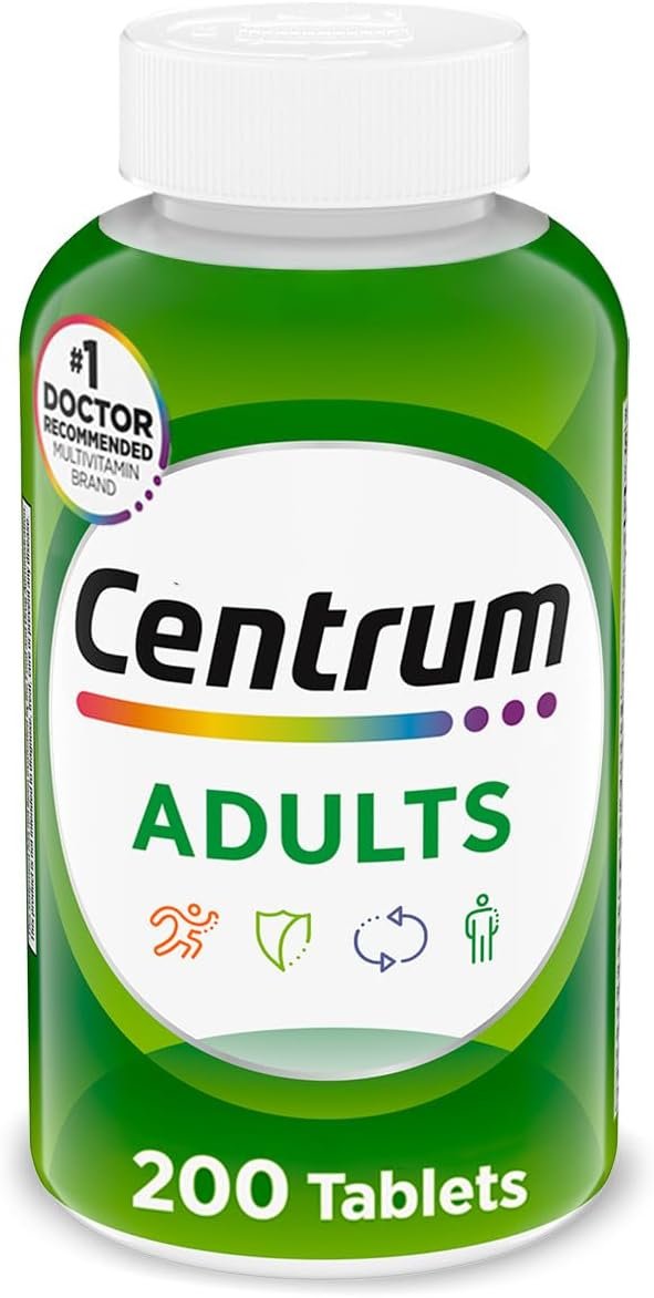 Centrum Multivitamin for Adults 18 and Over, 200 Tablets
