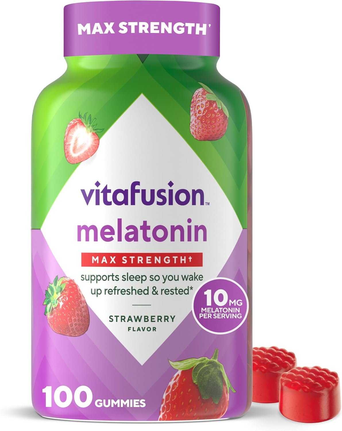 Vitafusion Melatonin Gummies 10mg Per 2 Gummies | 100 Count
