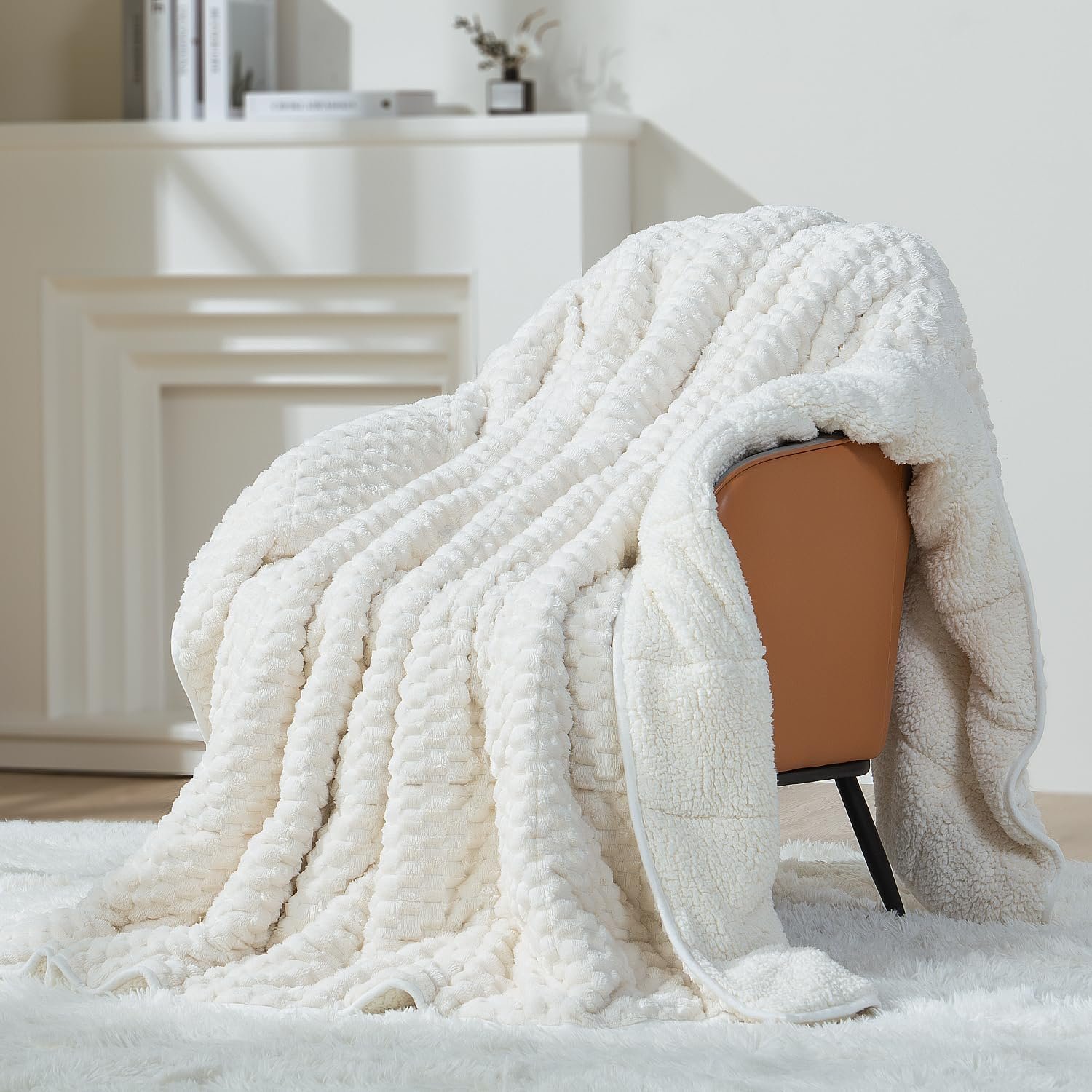 Mr. Sandman Weighted Blankets for Adults, Heavy Throw Queen Size 15lbs