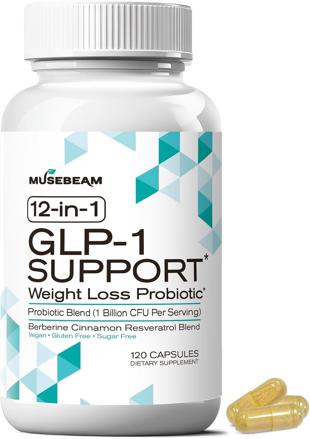 musebeam Probiotic Weight Loss Support Supplement – Natural GLP1 Support