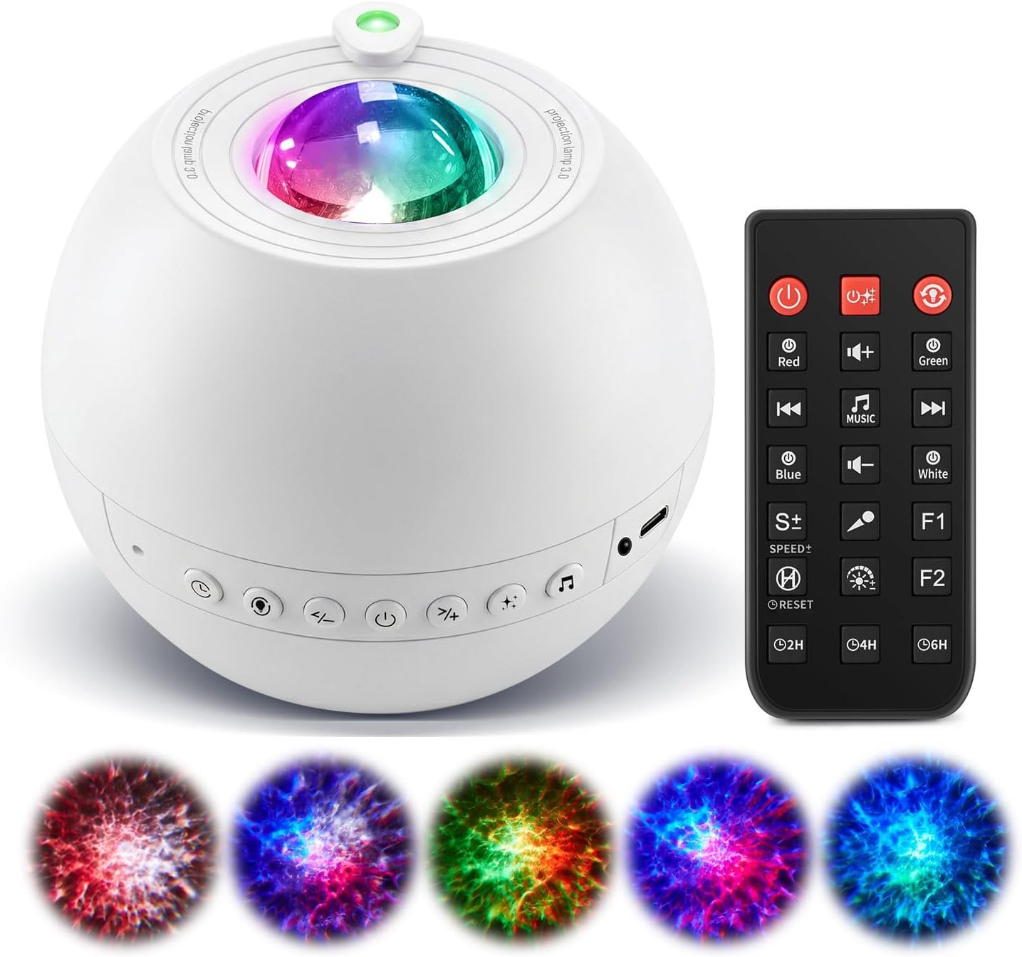 Sound Machine Light Projector, 30 Sleep Sounds for Adult, Bluetooth Speaker