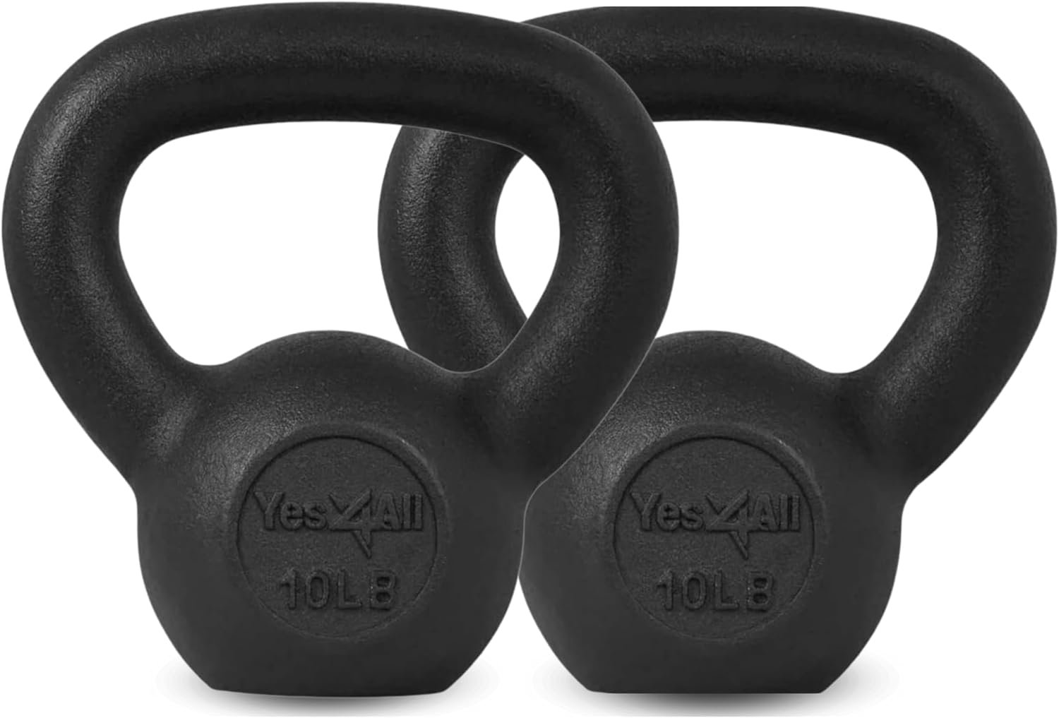 Yes4All Cast Iron Kettlebell, 5-80 Lb Solid One-Piece Design