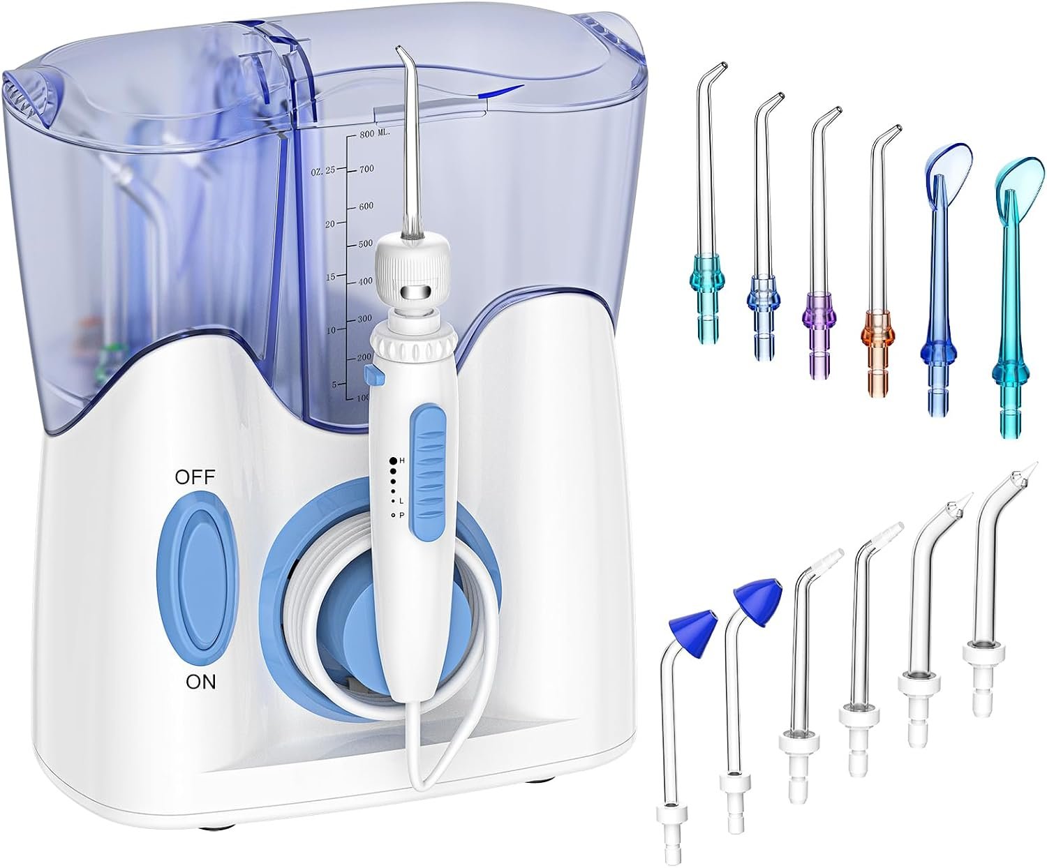 H2ofloss Countertop Water Flosser for Teeth, Oral Irrigator for Family Care