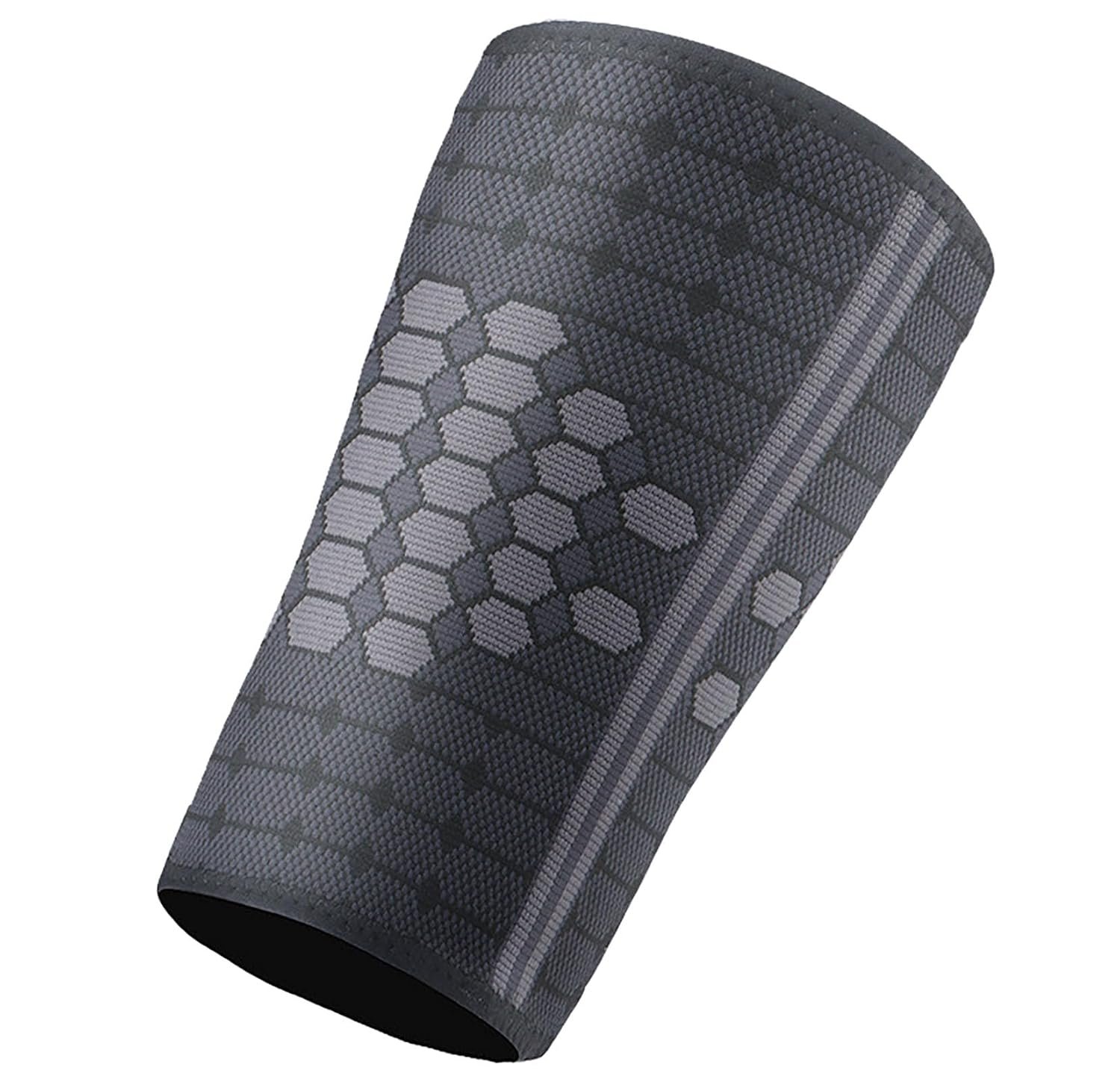 Thigh Brace Belt, High Elastic Nylon Thigh Supports Compression Sleeve for Men and Women Running, Balls, Exercise and Sports (Large)