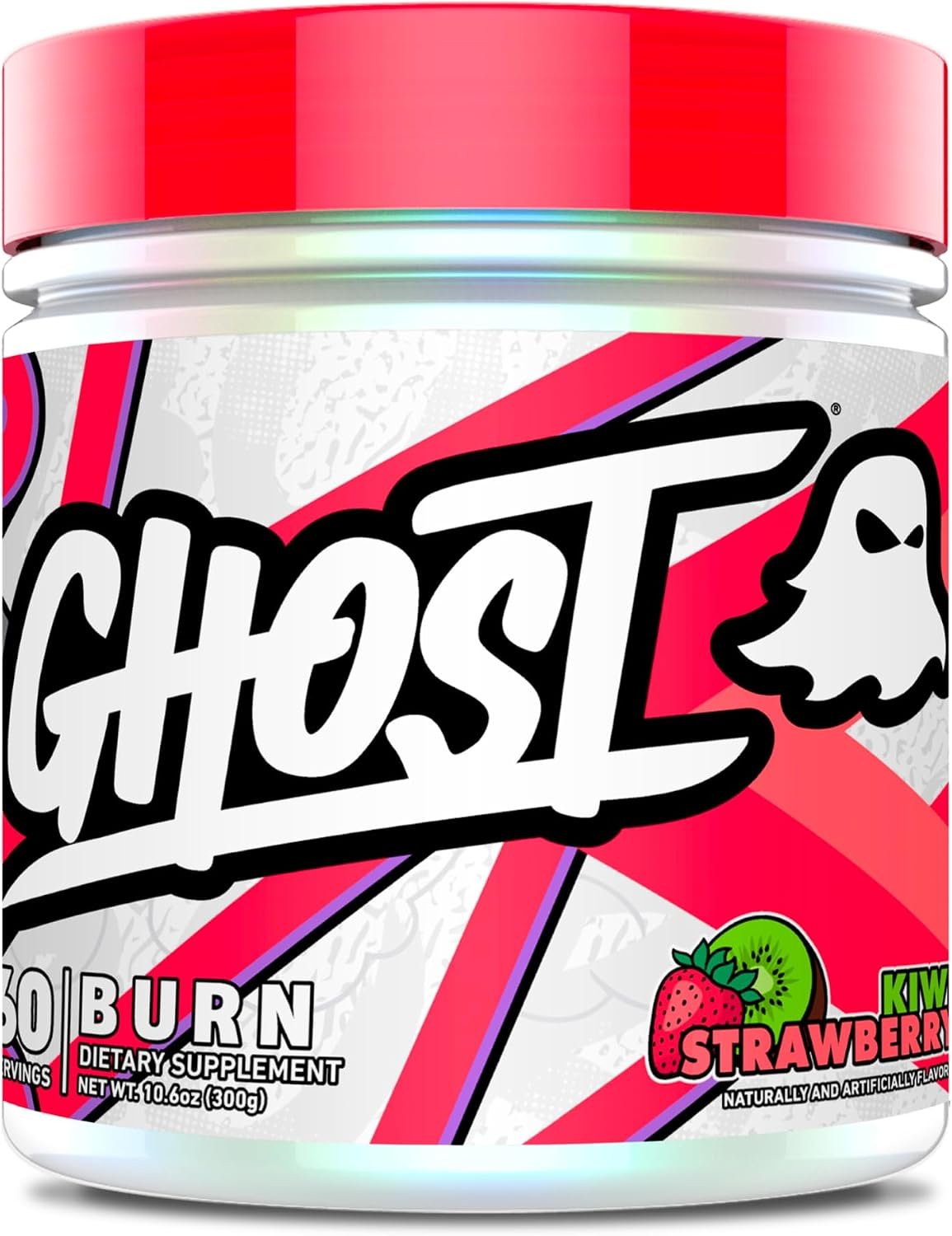GHOST Burn Weight Management Powder, Kiwi Strawberry, 60 Servings – Vegan