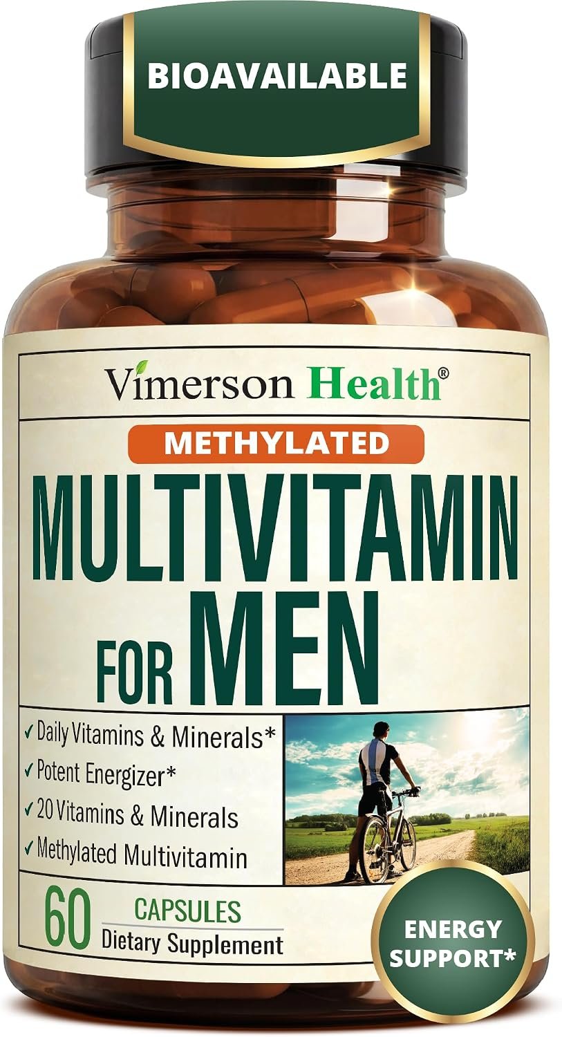 Multivitamin for Men – Methylated Multivitamin – Daily Wellness – 60 Caps