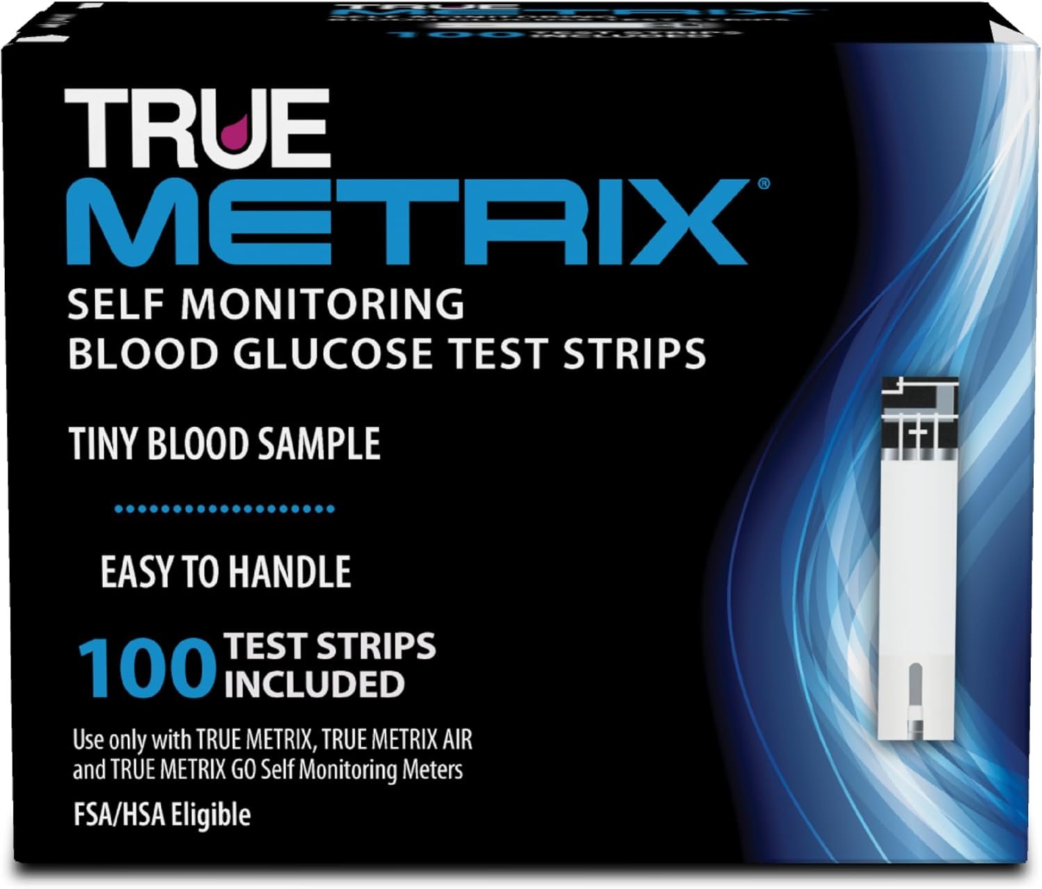 TRUE METRIX Self Monitoring Blood Glucose Test Strips, 100 Count