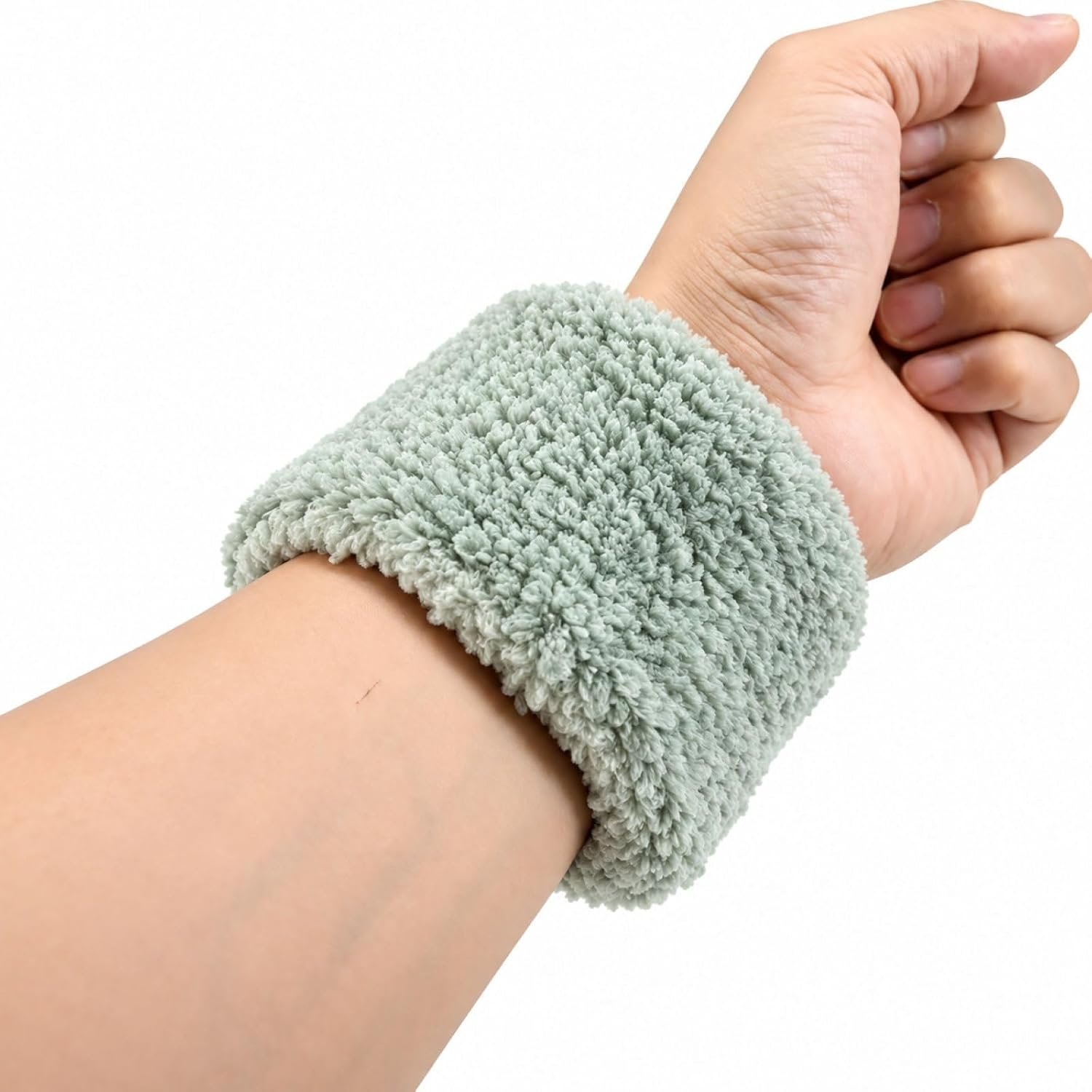 Weighted Sensory Bracelet for Adults with Autism, ADHD, Anxiety & SPD, Deep Pressure Input for Calming and Focus, Adjustable Sensory Wristabnd for Home, Travel (Light Green)