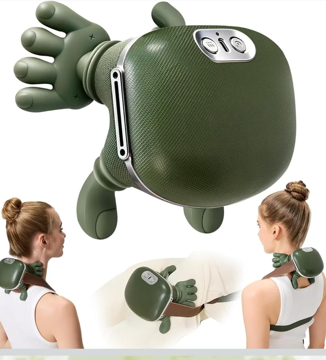 2026 4D Neck Massager with Heat, Deep Tissue Pain Relief,Shoulder Massager Neck, Back & Hand Massager, Heating Function, Deep Tissue Pain Relief, Muscle Relaxation, Ideal Gift