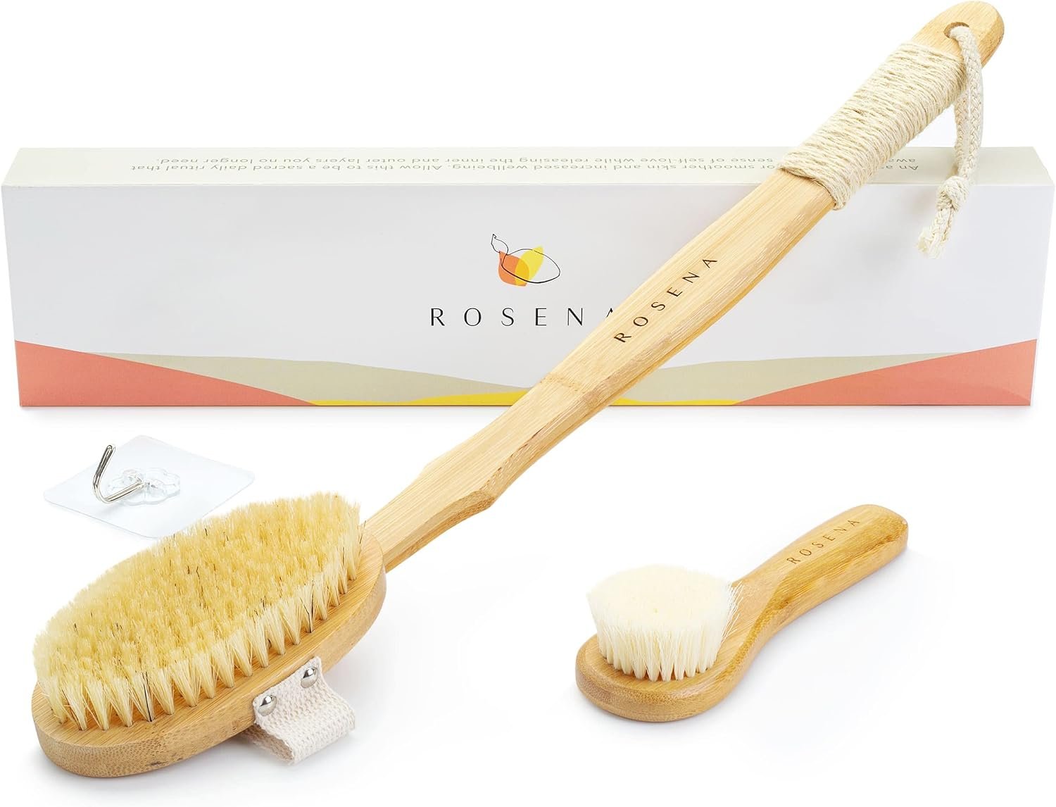 Dry Brush for Lymphatic Drainage, Body Brush, and Face Brush