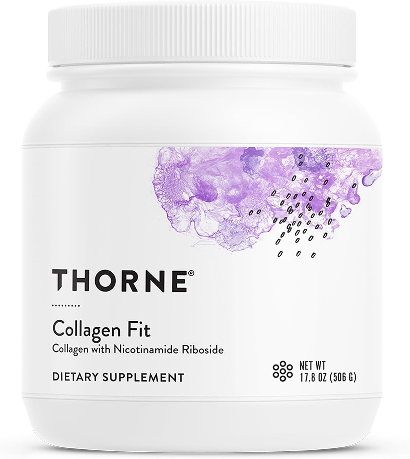 THORNE Collagen Fit, Grass-Fed Collagen Peptides with NR, 30 Servings