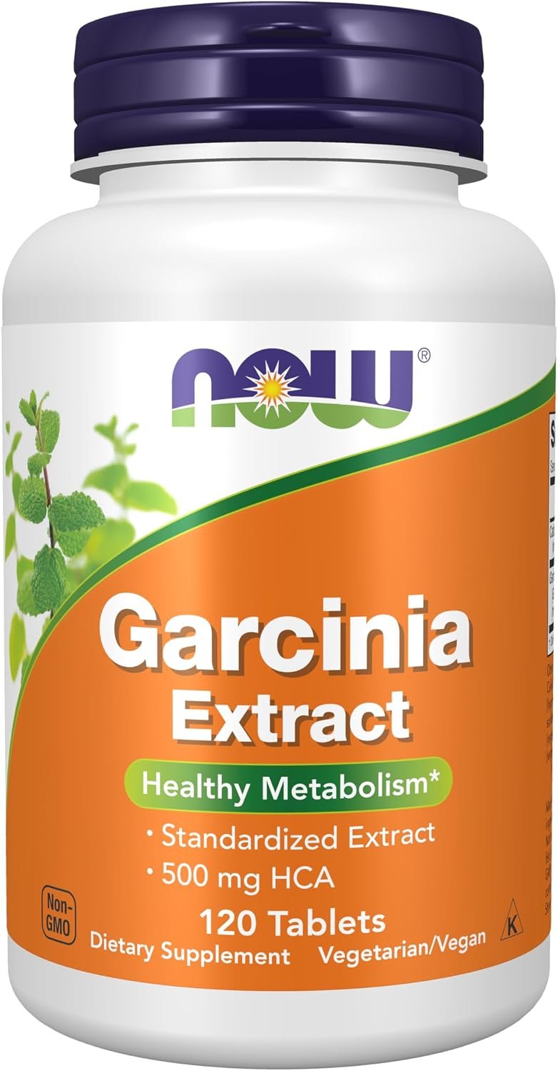 NOW Supplements, Garcinia Extract, Healthy Metabolism*, 120 Tabs