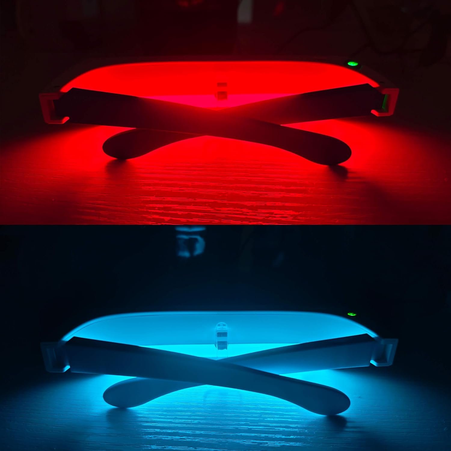2-in-1 Red & Blue Light Therapy Glasses for Eye Comfort & Visual Wellness
