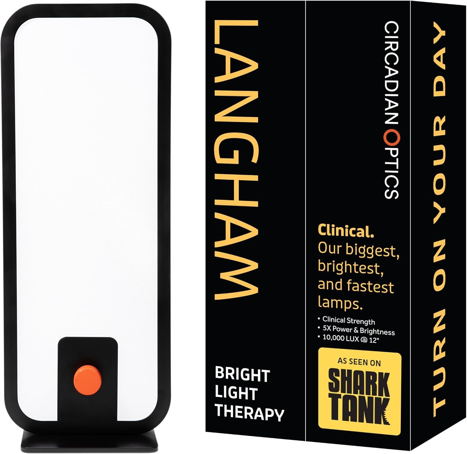 Circadian Optics Langham Clinical Light Therapy Lamp | 10,000 Lux at 12″