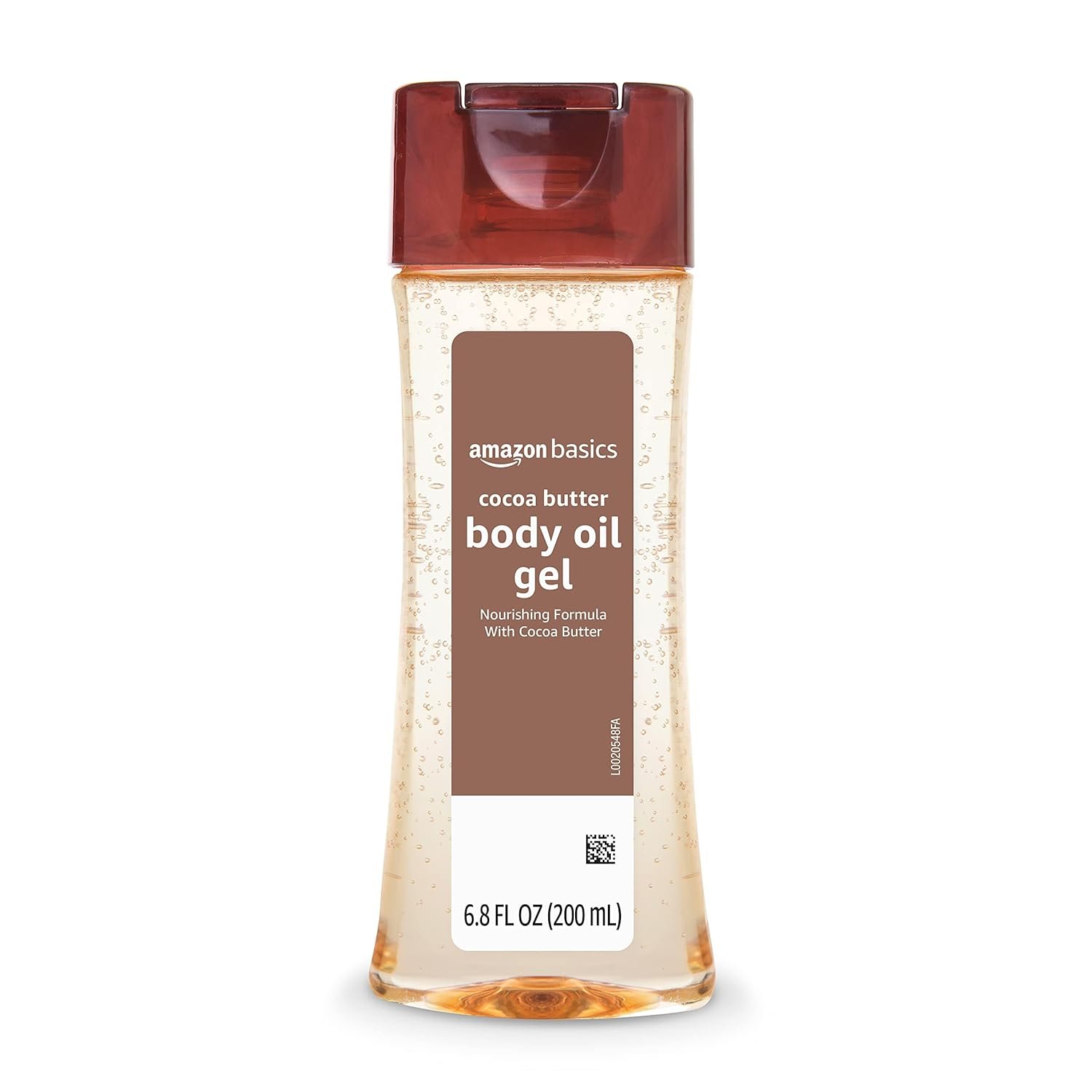 Amazon Essentials Body Oil Gel with Cocoa Butter, Paraben Free, 6.8 Fl Oz (Pack of 1) (Previously Amazon Basics)