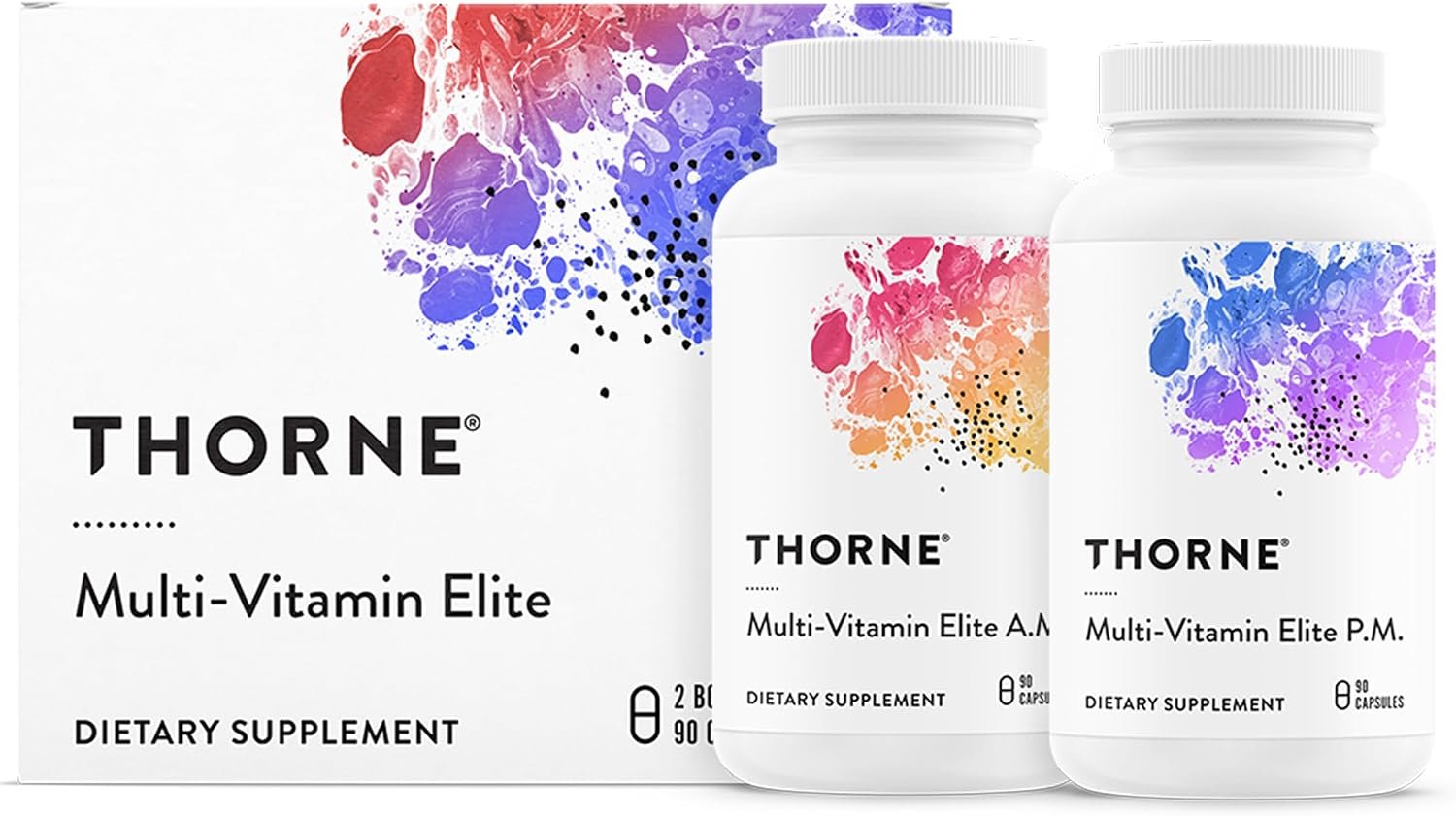 THORNE Multi-Vitamin Elite, Daily Nutritional Supplement, 180 Capsules